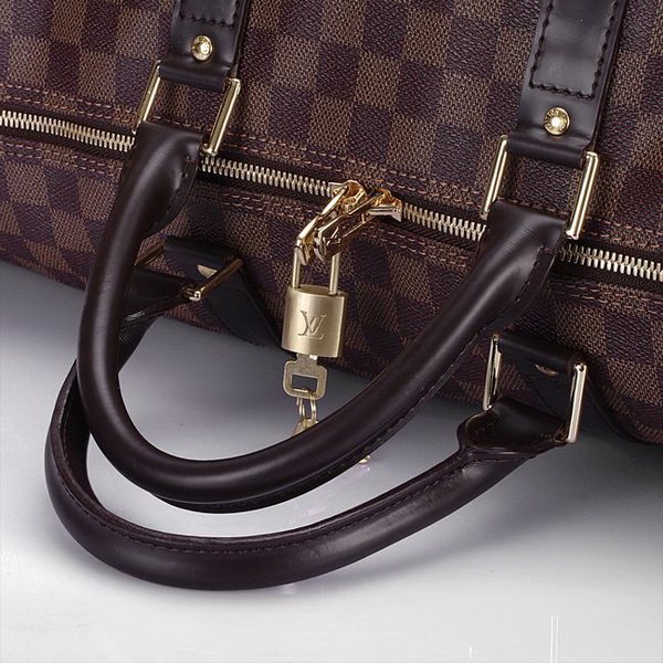 Louis Vuitton Damier Ebene Canvas Keepall 60 N41412 Louis Vuitton Damier Ebene Canvas Keepall 60 N41412
